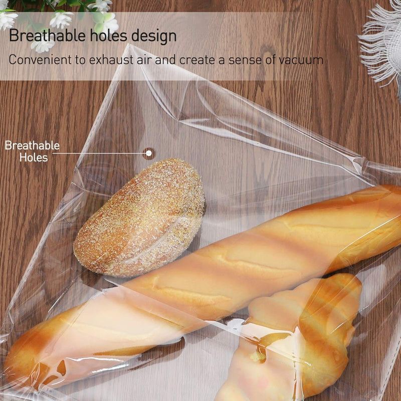 Set 100 Buste Trasparenti 30x44 cm in Plastica Cellophane Autoadesive-5