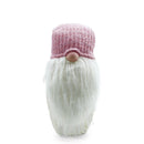 Gnomo di Natale H87 cm con Luci e Cappello Rosa-1