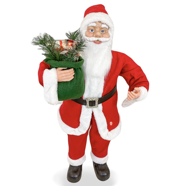 Pupazzo Babbo Natale H90 cm con Luci e Suoni Rosso online