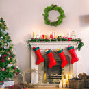 Ghirlanda Dietroporta Tonda Natalizia con Bacche e Pigne Decoro di Natale-4