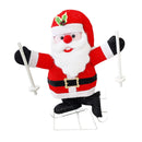 Babbo Natale sulla Neve 57x15x65 cm Addobbo Natalizio con Luci e Movimento-1