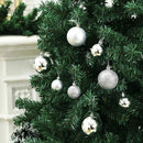 Set 48 Palline Decorative Ø 7 cm per Albero di Natale Argento-4