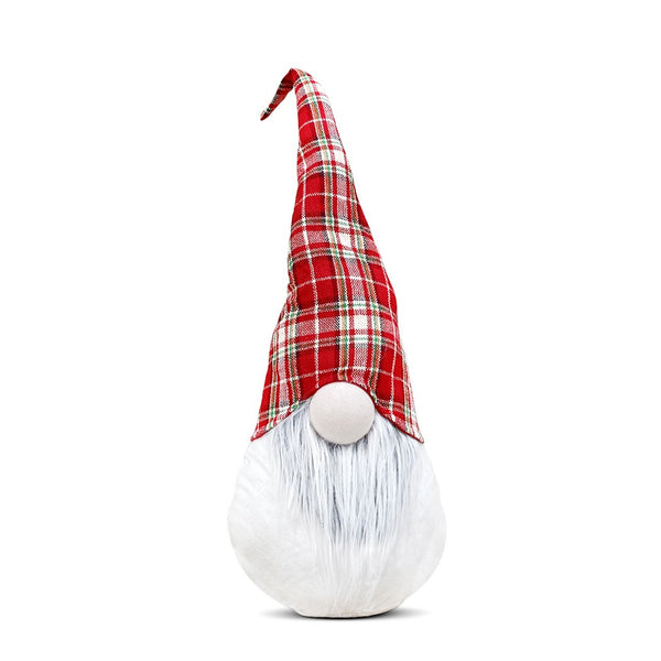 Gnomo di Natale H65 cm con Luce Bianco con Cappello Scozzese prezzo