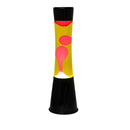 Lampada Lava Lamp 40 cm Base Nera con Magma Verde e Giallo-1