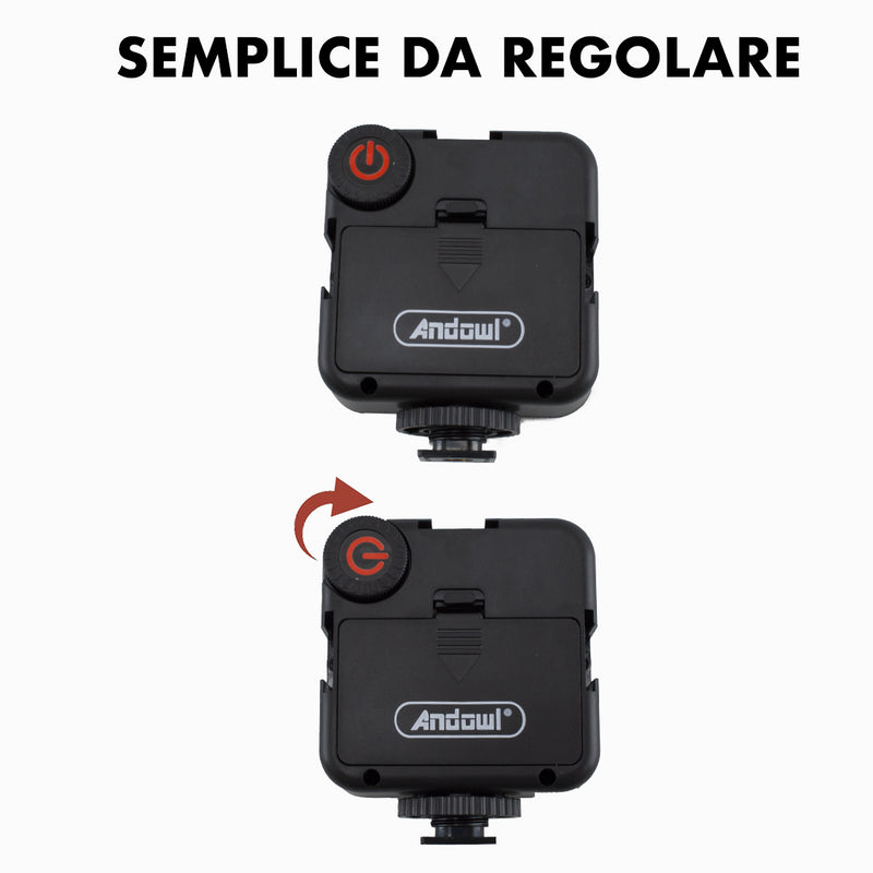 Set per Video Live Microfono Mini Treppiedi e Luce con Telecomando-4