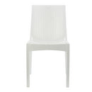 Set 2 Sedie da Giardino in Stile Rattan Bianco-2