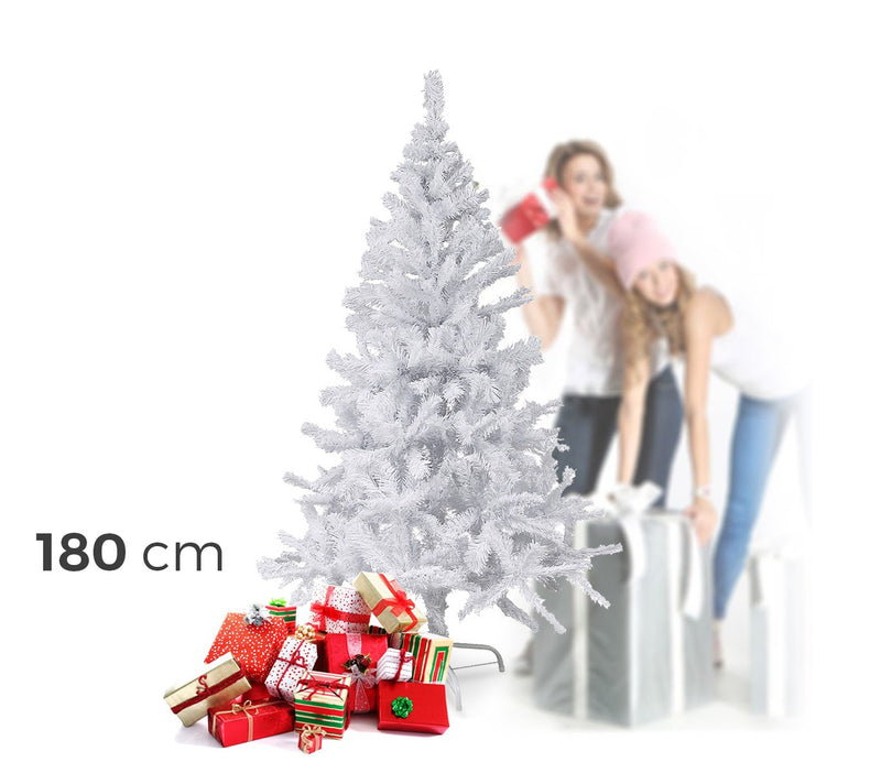 Albero di Natale Artificiale 536 Punte 180 cm Bianco-2