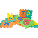 Tappeto Puzzle 10 Pezzi 29,5x29,5 cm in EVA Lettere dell'Alfabeto-1