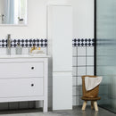 Mobile a Colonna Bagno 30x28x152,5 cm in Legno truciolare Bianco-2