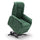 Poltrona Alzapersona Elettrica 2 Motori 76x96x105 cm in Tessuto Boston Verde