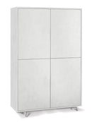 Mobile Multiuso 4 Ante 107x169x41 cm Ossido Bianco-1