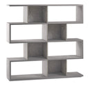 Libreria Modulare 4 Ripiani 150x144x38 cm Cemento-1