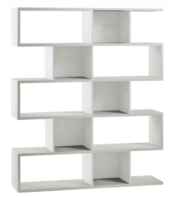 Libreria Modulare 5 Ripiani 150x180x38 cm Ossido Bianco sconto