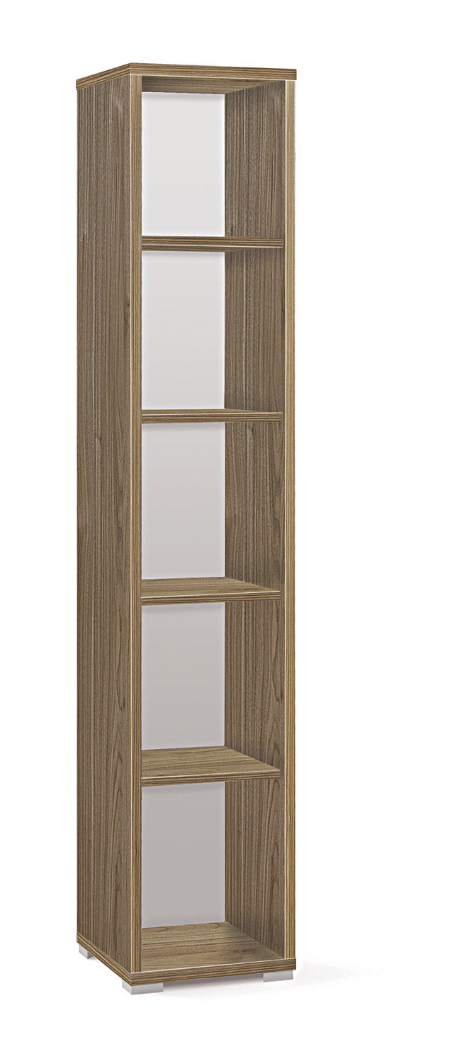 Libreria Modulare 5 Ripiani 39x199x41 cm Noce Stelvio-1