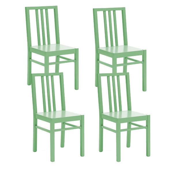 Set 4 Sedie 39.5x39.5x86.5 cm in Legno Mina Verde acquista