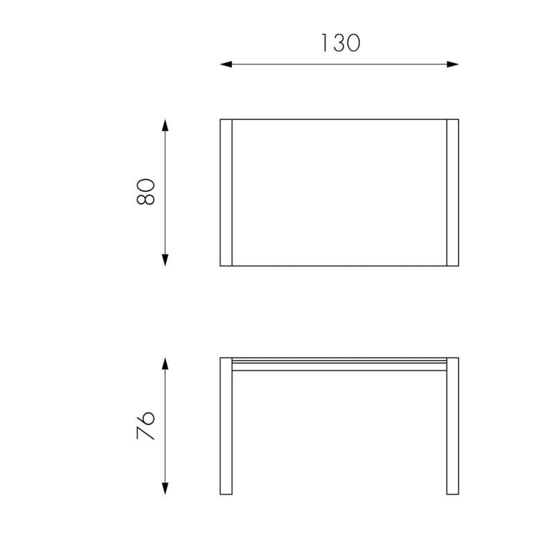 Tavolo Allungabile 122/182x80x76 cm in Metallo con Top in Vetro Grigio-3