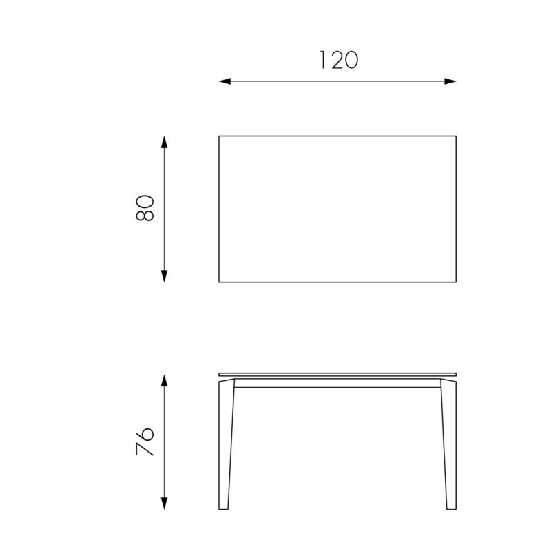 Tavolo Allungabile 120/170x80x76 cm in Metallo con Top Ceramica su Vetro Marmo Grigio-4