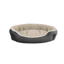 Cuccia Imbottita per Cani e Gatti 75x65x20cm in Poliestere Coccole Panna -1