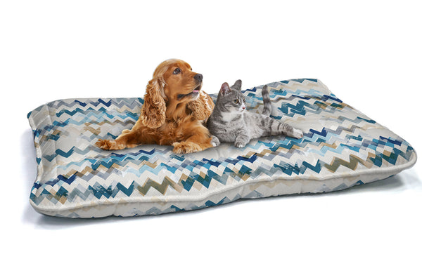 Cuscino Imbottito per Cani e Gatti 60x100 cm in Microfibra Modern Sky sconto