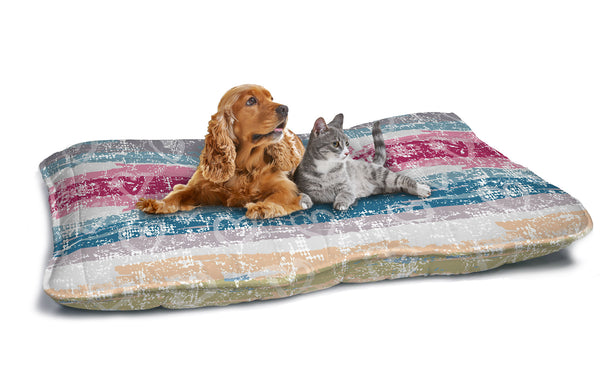 acquista Cuscino Imbottito per Cani e Gatti 60x100 cm in Microfibra Love Lines