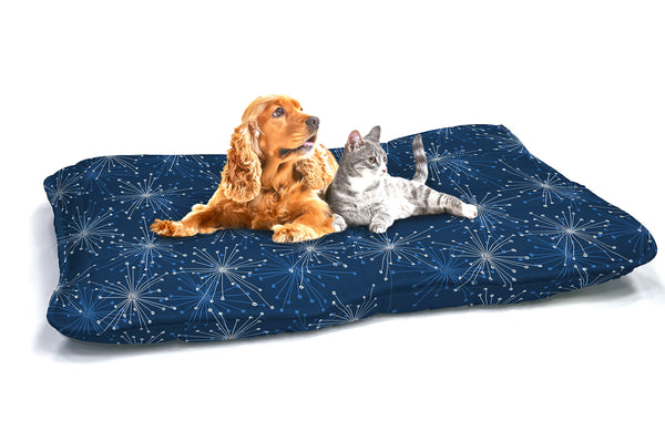 Cuscino Imbottito per Cani e Gatti 60x100 cm in Microfibra Fireworks prezzo