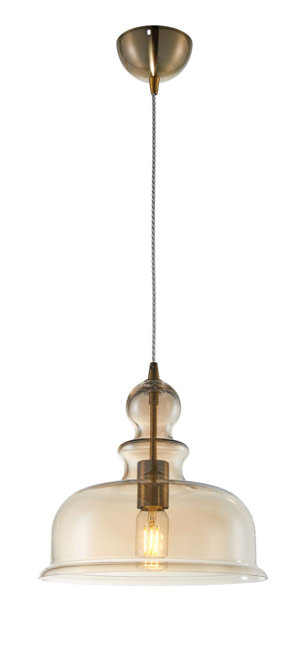 acquista Lampada pendente Pendant in Metallo Tone Bronzo