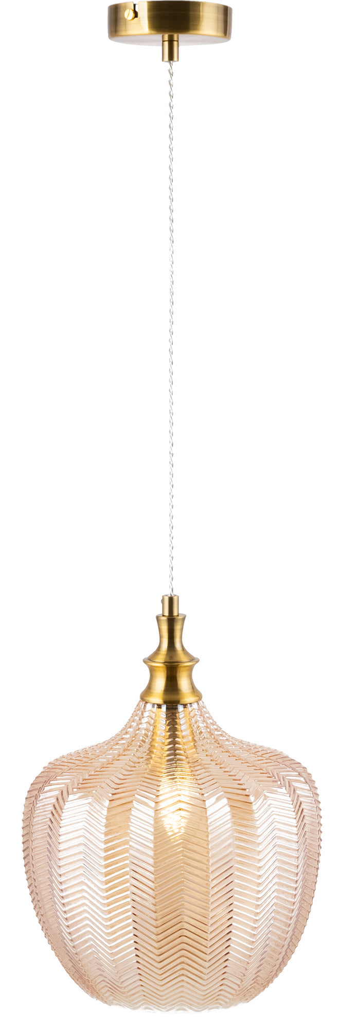 Lampada pendente Pendant in Metallo Festa Ottone