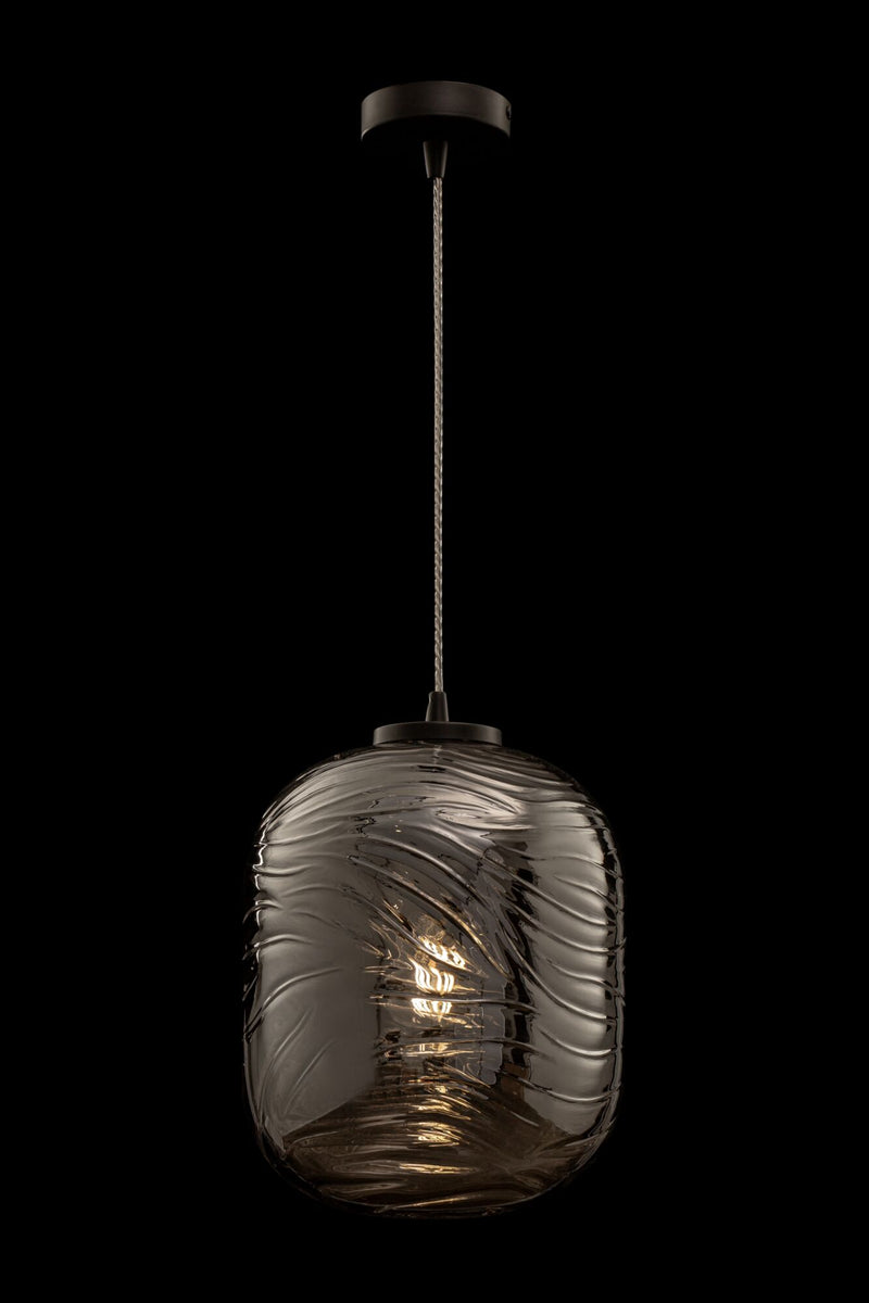 Lampada pendente Pendant in Metallo Dunas Opaco Nero-3