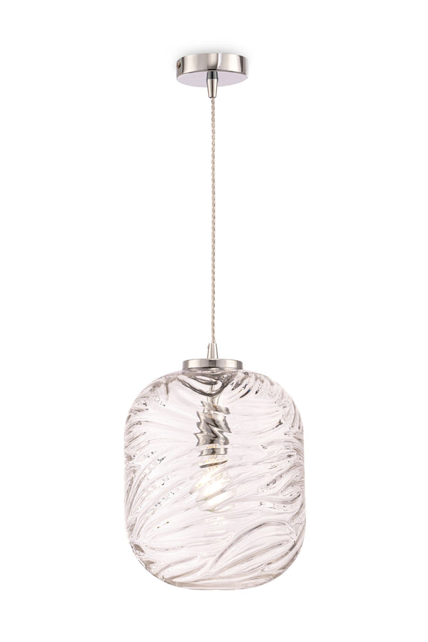 sconto Lampada pendente Pendant in Metallo Dunas Cromo