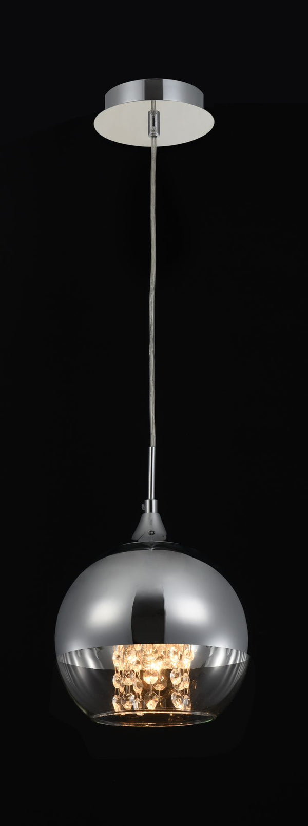 Lampada pendente Pendant in Metallo Fermi Nickel sconto