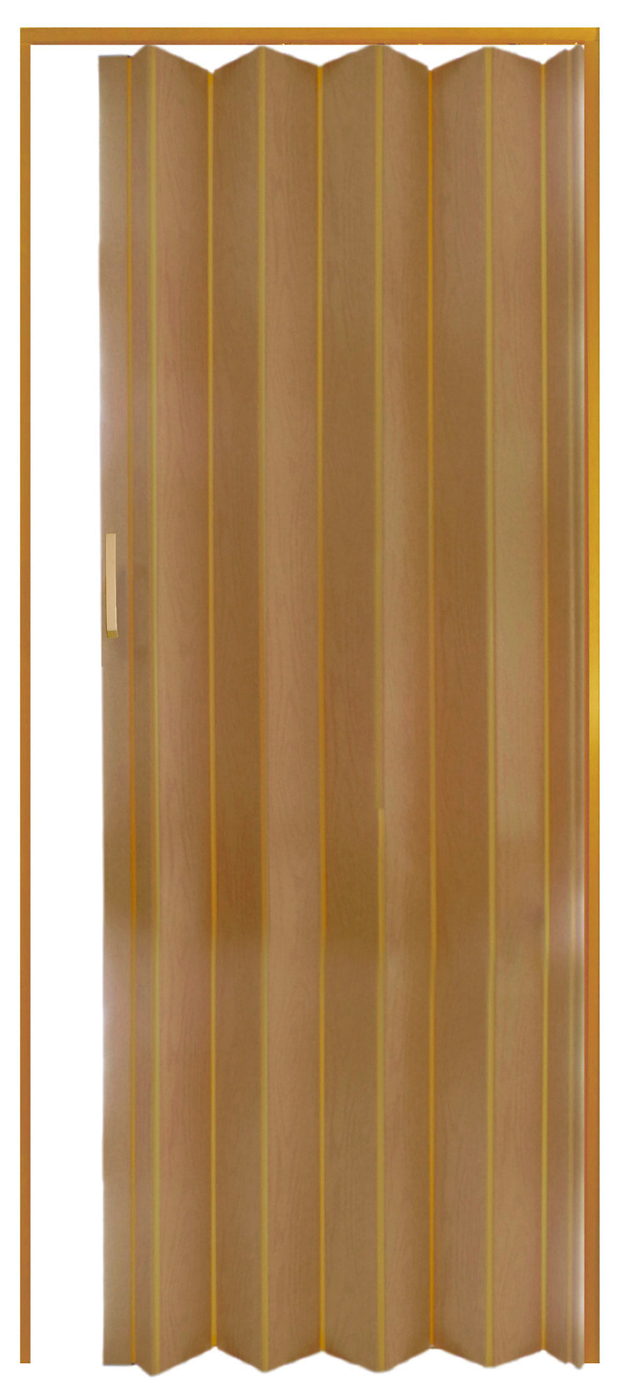 Porta a Soffietto da Interno 88,5x214 cm in PVC con Vetro Florance