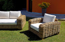 Set Salotto da Giardino in Rattan Divano 2 Poltrone e Tavolino Vorghini Bangalore-3