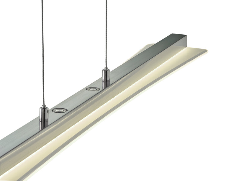 Lampada a Sospensione da Interno a LED in Metallo Nickel Opaco-4