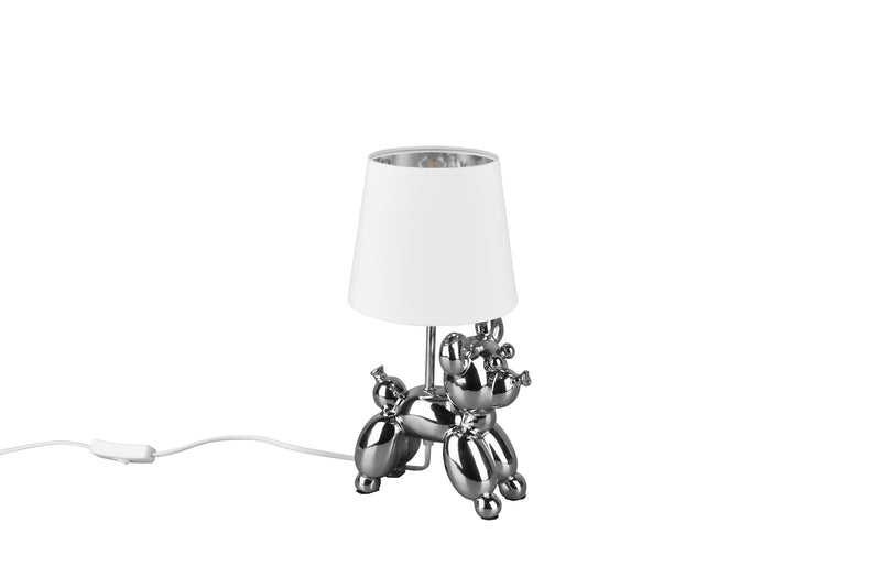 Lampada tavolo da Interno a LED in Ceramica Silver-2