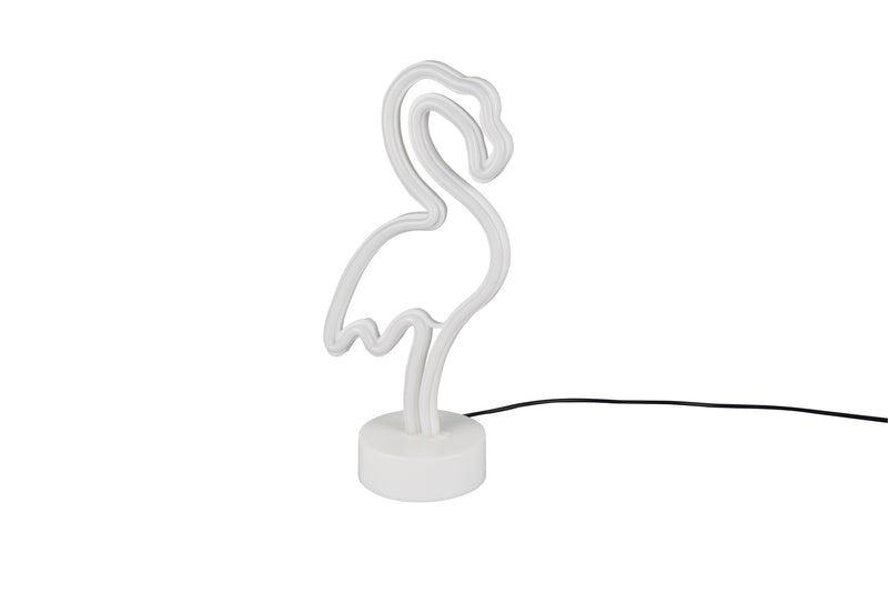 Lampada tavolo da Interno a LED in Plastica Bianco-2