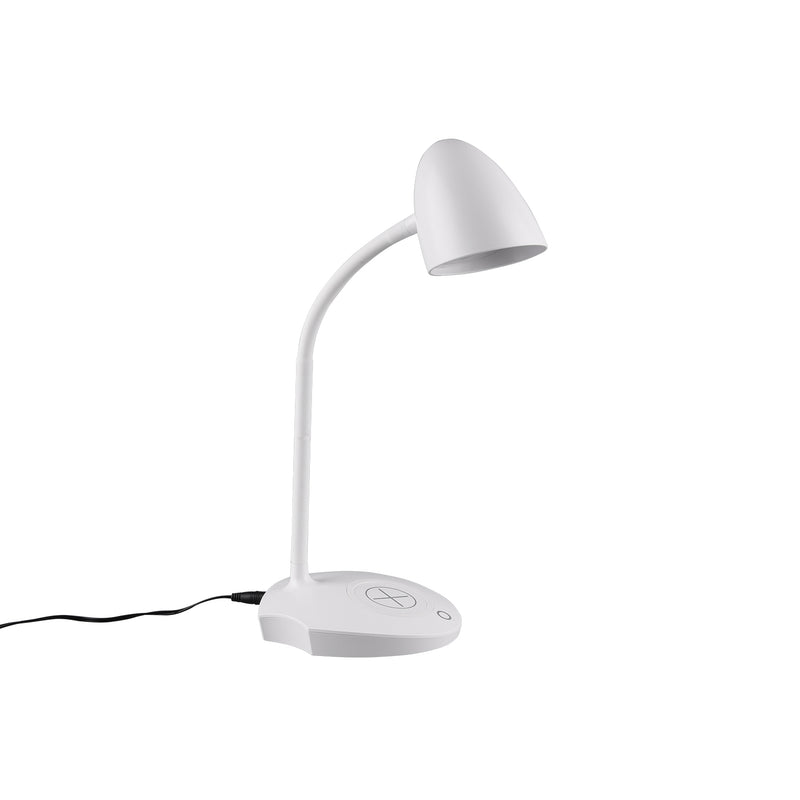 Lampada tavolo da Interno a LED in Plastica Bianco-4