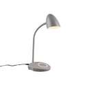 Lampada tavolo da Interno a LED in Plastica Grigio-1