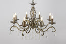 Lampadario Royal Classic in Metallo Grace Ottone