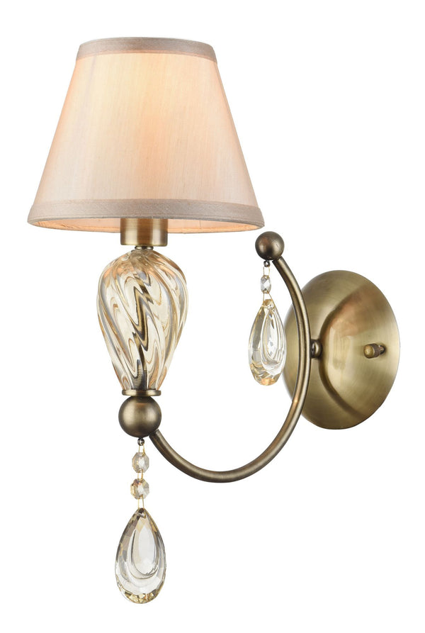 Lampada da parete Royal Classic in Metallo e Vetro Murano Bronzo prezzo