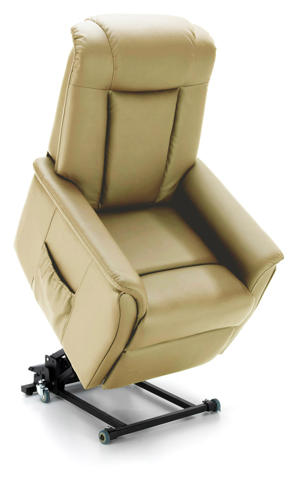 Poltrona Alzapersona Elettrica 2 Motori in Similpelle Beige online