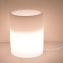 Vaso Luminoso da Esterno 35x42 cm In Polietilene Rose Led Bianco Neutro-2