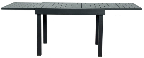 Tavolo da Giardino Allungabile 106/212x75x75 cm in Alluminio Vorghini Capannori Antracite prezzo