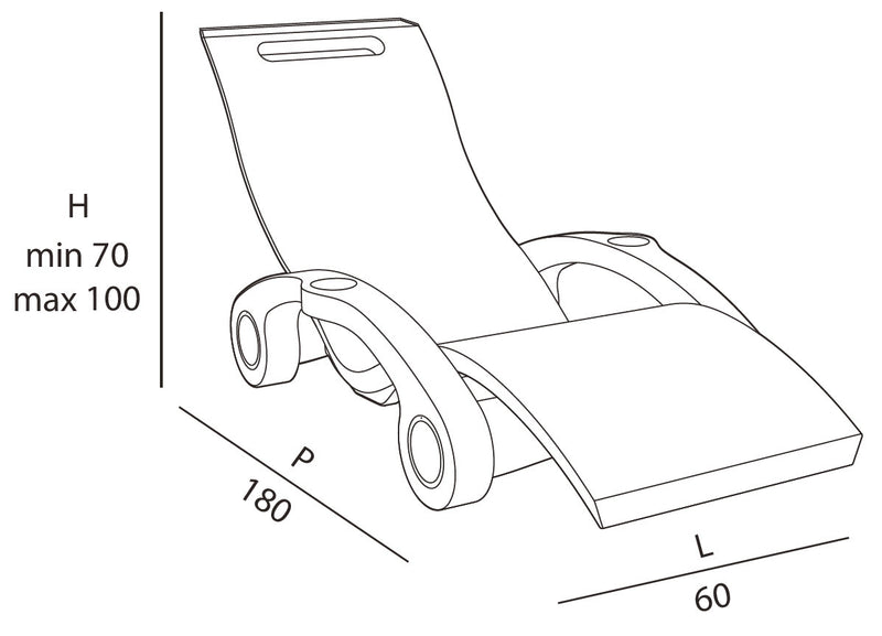 Lettino Chaise Longue Galleggiante da Esterno Giardino Arkema Serendipity Blu-9