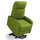 Poltrona Alzapersona Elettrica 2 Motori 67x75x110 cm in Tessuto Seattle Verde Adrenalina