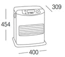 Stufa Elettrica a Combustibile Liquido Portatile 3200W Karlsen Inverter 5026 Grigia-2