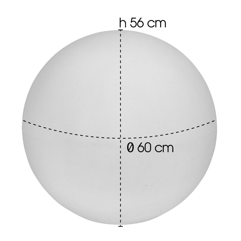 Sfera Luminosa da Giardino a LED Ø60 cm in Resina 5W Sphere Bianco Caldo-4