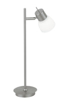 Lumetto per Comodino Metallo Nikel Diffusore Lampada Led 5 watt Luce Naturale Intec SPOT-CENTURY-L1-1