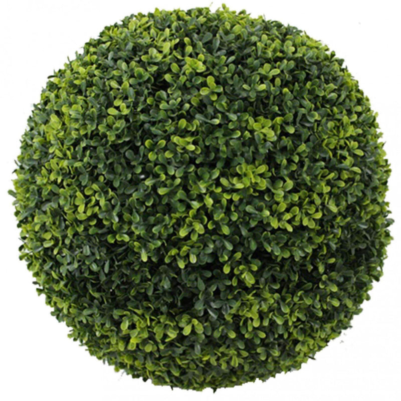 Sfera di Bosso Artificiale Ø53 cm in Polietilene Verde-2