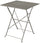 Tavolino Quadrato Pieghevole da Giardino 60x60x72 cm in Ferro Tortora