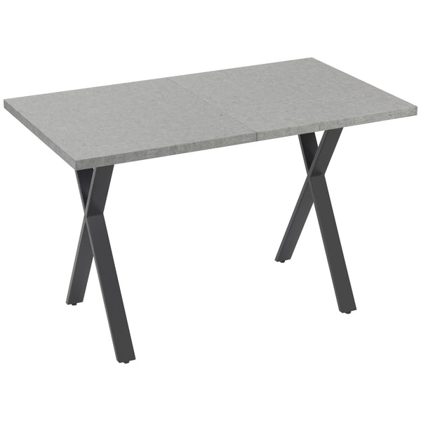 sconto Tavolo da Pranzo per 4 persone 120x70x76 cm Piano Effetto Roccia